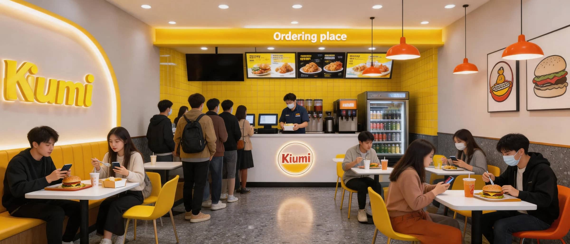 Kiumi store crowded