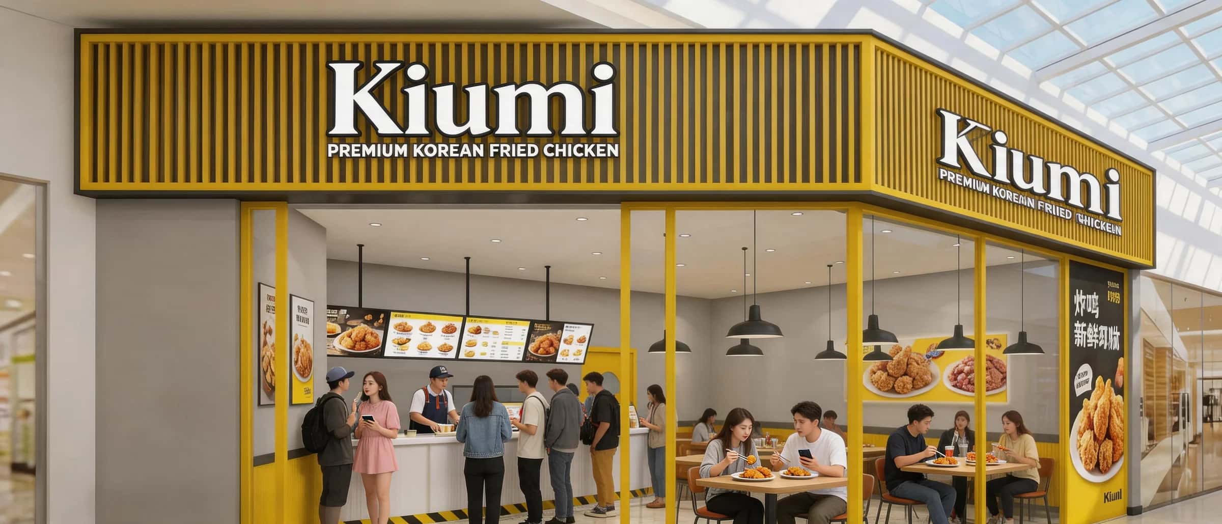 Kiumi store crowded
