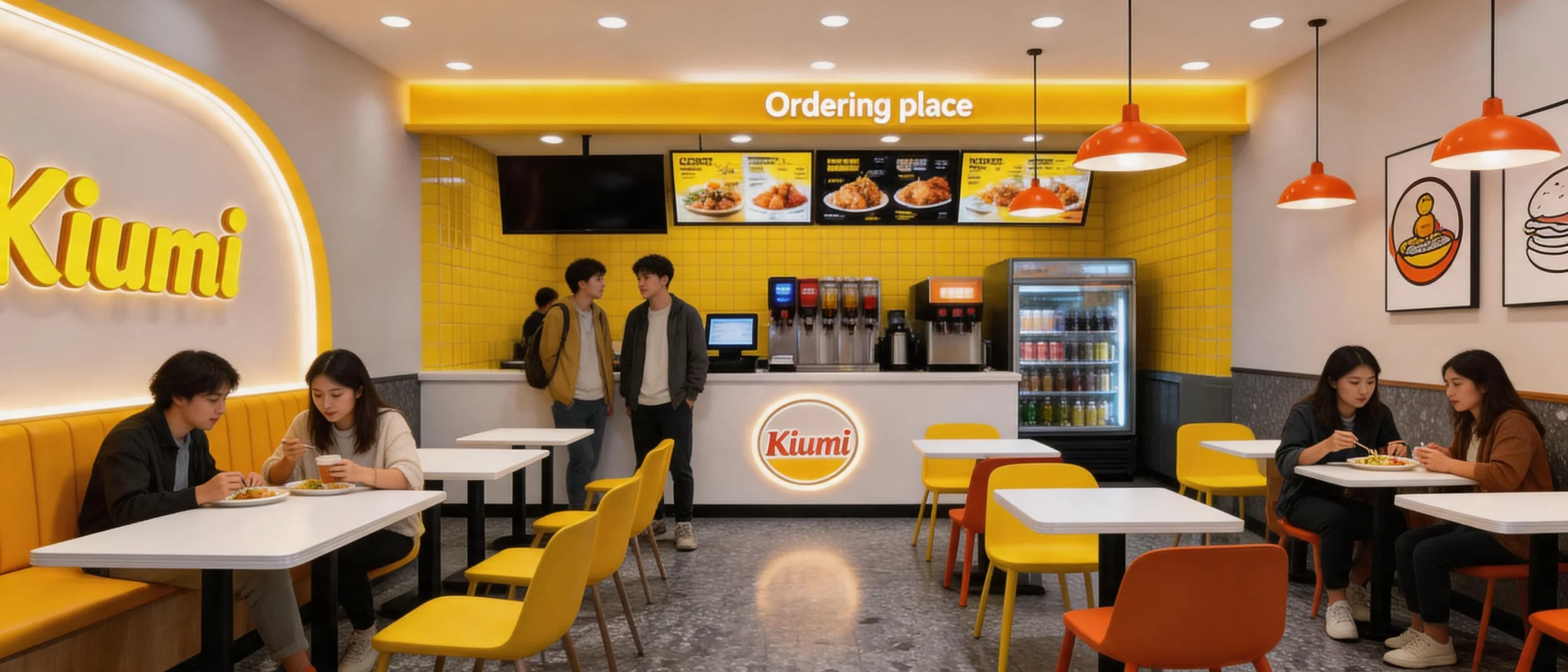 Kiumi store crowded