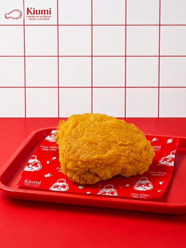 Crispy fried chicken piece