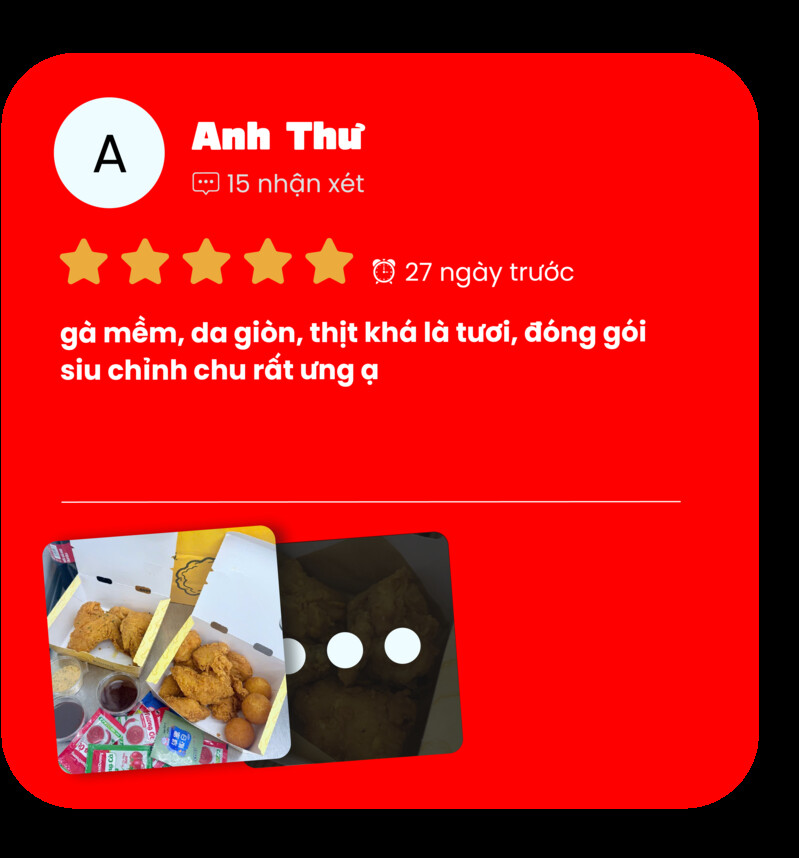 Customer review from Anh Thu